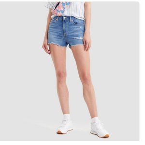 NEW!!! Levi High Rise Shorts, Mid Wash Blue, Size 18 W 34